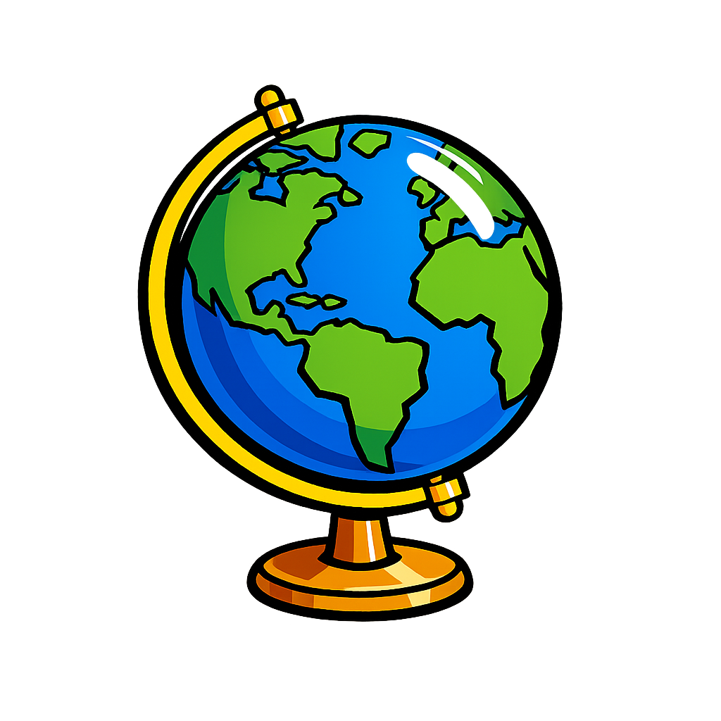 Animated spinning globe